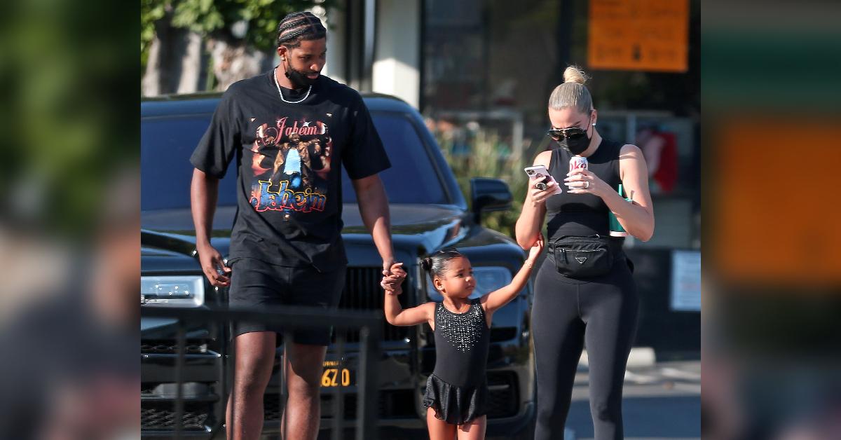 tristan thompson spotted heated phone call baby drama