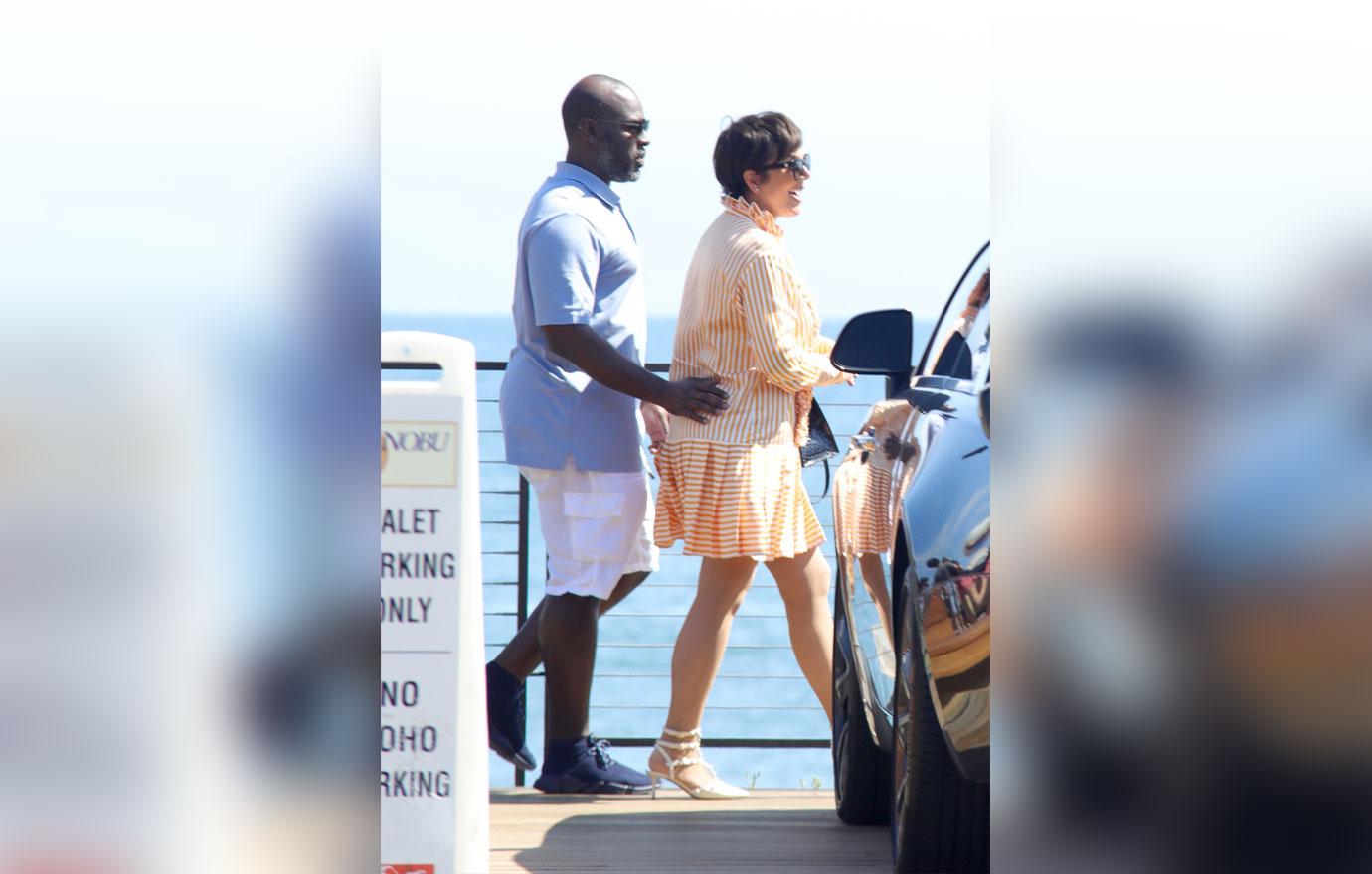 Kris Jenner lunch at Nobu witha  Handsy Corey