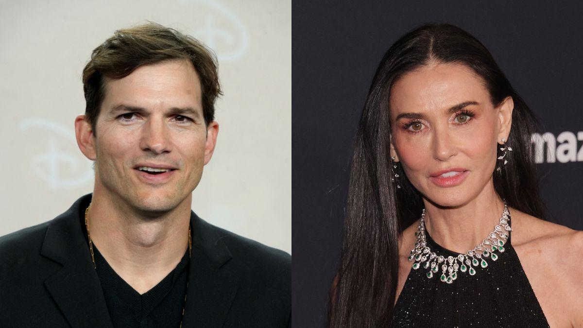 ashton kutcher praises demi moore rare statement