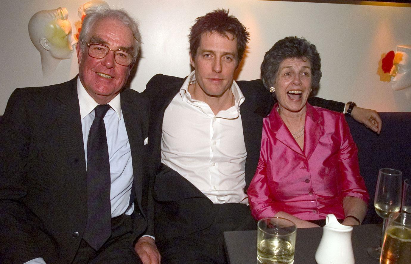 Hugh Grant With His Father James Grant