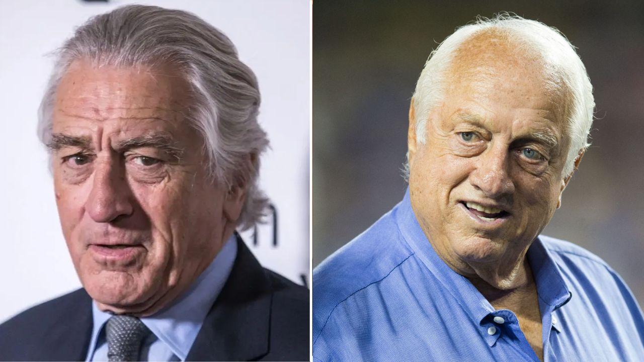 Image of Robert DeNiro and Tommy Lasorda