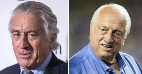 Image of Robert DeNiro and Tommy Lasorda