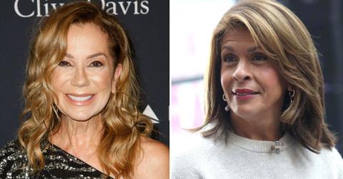 split image of Kathie Lee Gifford and Hoda Kotb