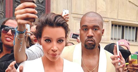 Kim Kardashian and Kanye West head to the Chateau de Versailles to start off their wedding weekend __USA ONLY__