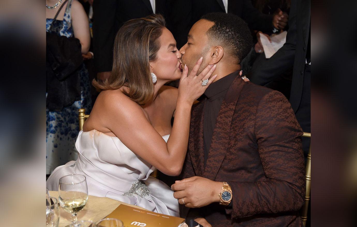 Chrissy Teigen And John Legend Kiss