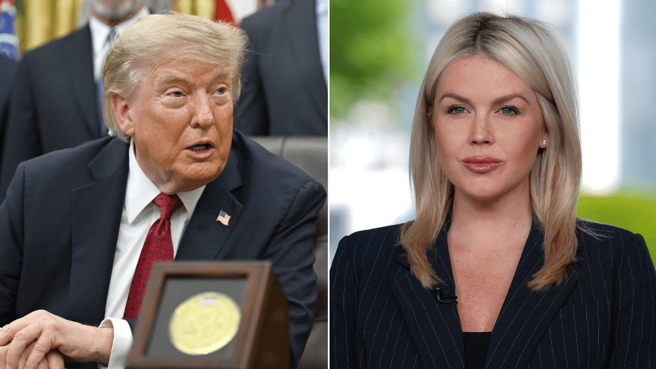 Donald Trump ; Karoline Leavitt 