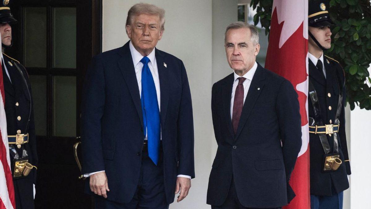 image of Donald Trump called out Canadian Prime Minister Mark Carney for opposing his threats to take over Greenland.