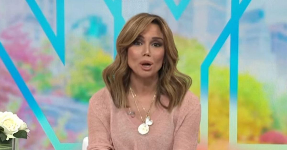 image of Sara Gore emotionally revealed during 'New York Live' that she has been diagnosed with b----- cancer.