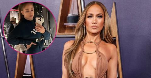 a composite image of jennifer lopez