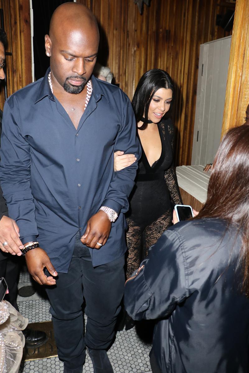 Kourtney Kardashian and Corey Gamble leave The Nice Guy in LA