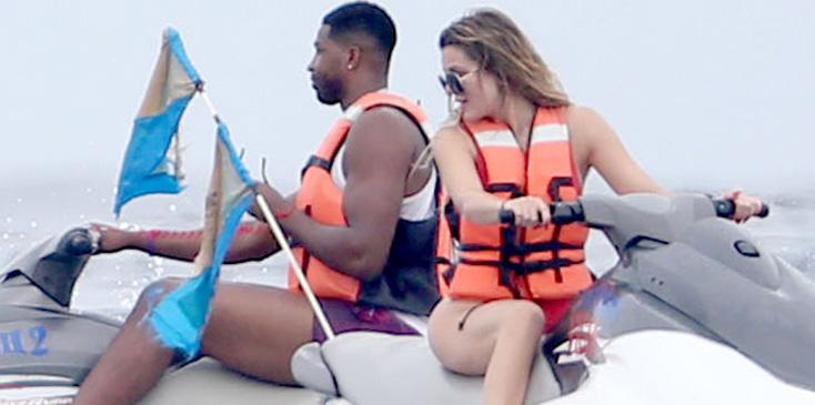 Exclusive&#8230; Khloe Kardashian &amp; Tristan Thompson Jet Ski In Cabo ***NO USE W/O PRIOR AGREEMENT &#8211; CALL FOR PRICING***