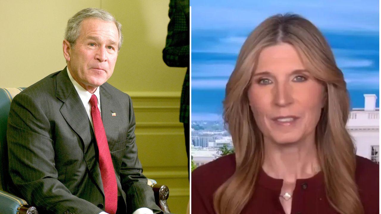 split of George W. Bush, Nicolle Wallace.