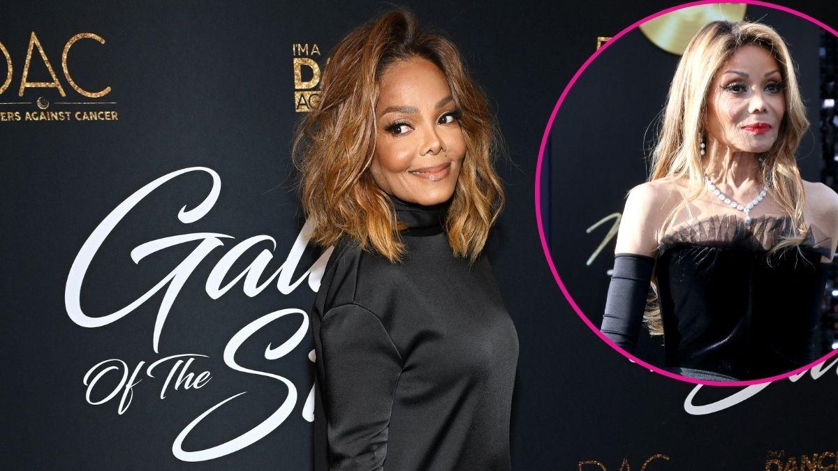 image of janet Jackson, inset of la toya Jackson