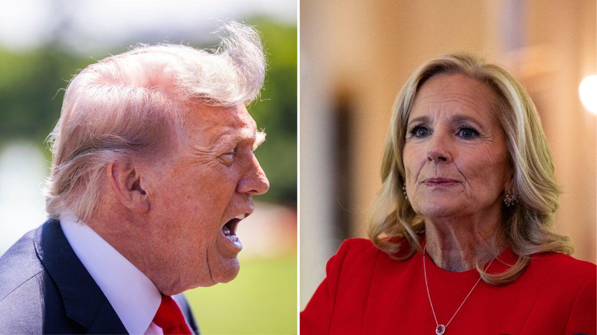 Donald Trump,Jill Biden