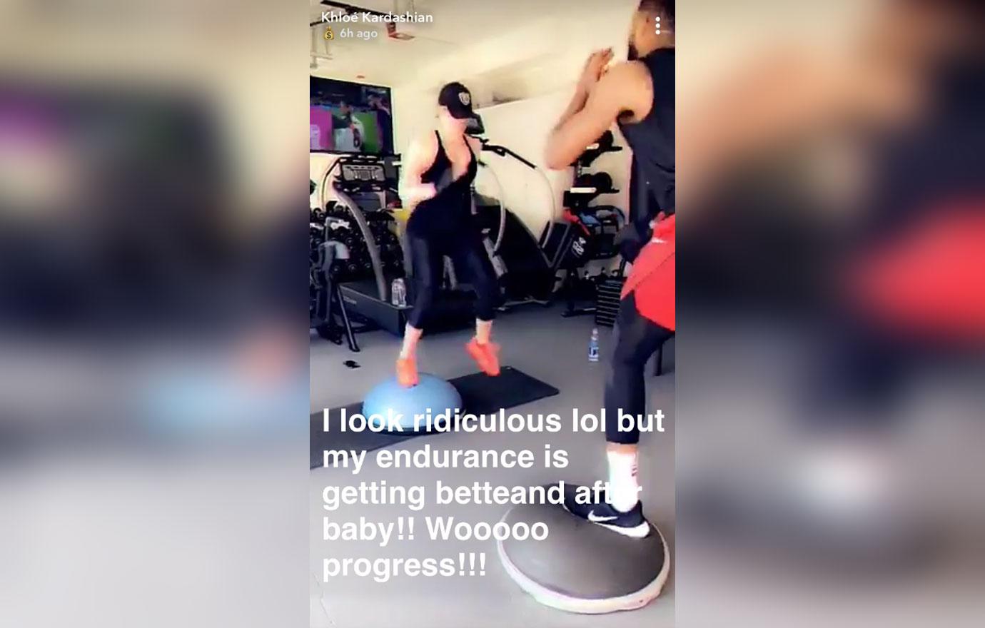 khloe kardashian tristan thompson couples workout 02