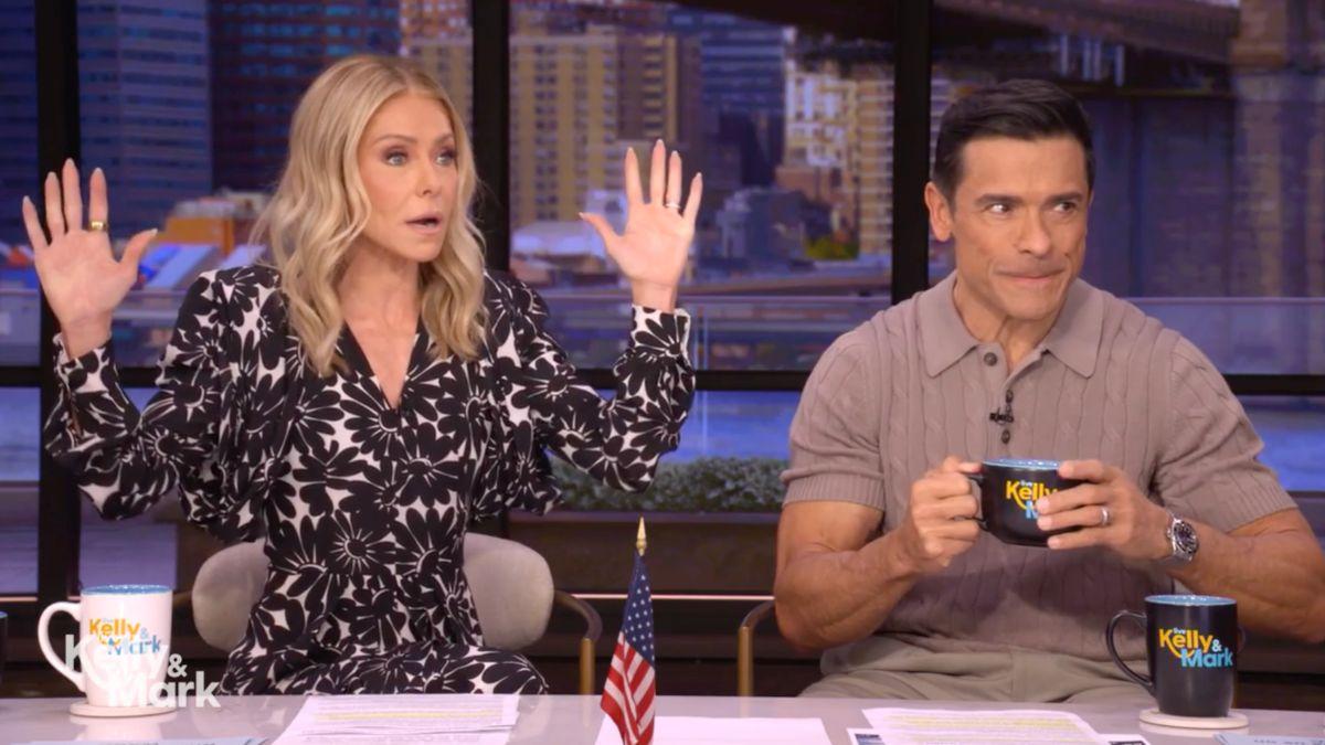 Image of Kelly Ripa said she 'couldn't breathe' inside of a nightclub Mark Consuelos took her to. 