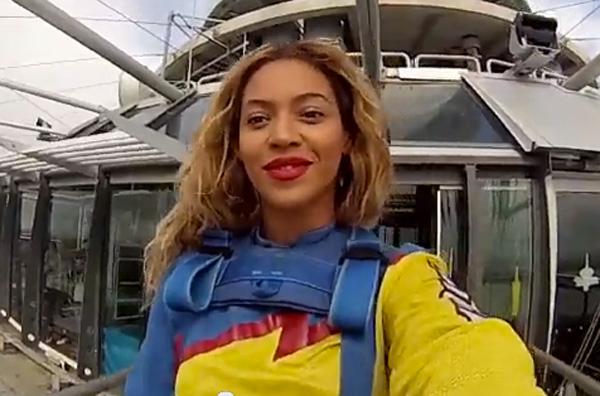 Beyonce bungee jumping new zealand