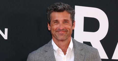 Smiking Patrick Dempsey Wearing Gray Suit with White SHirt