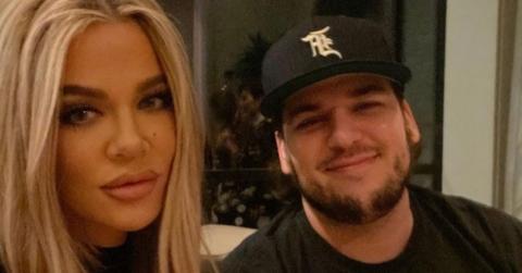 Photo of Khloé Kardashian and Robert Kardashian.