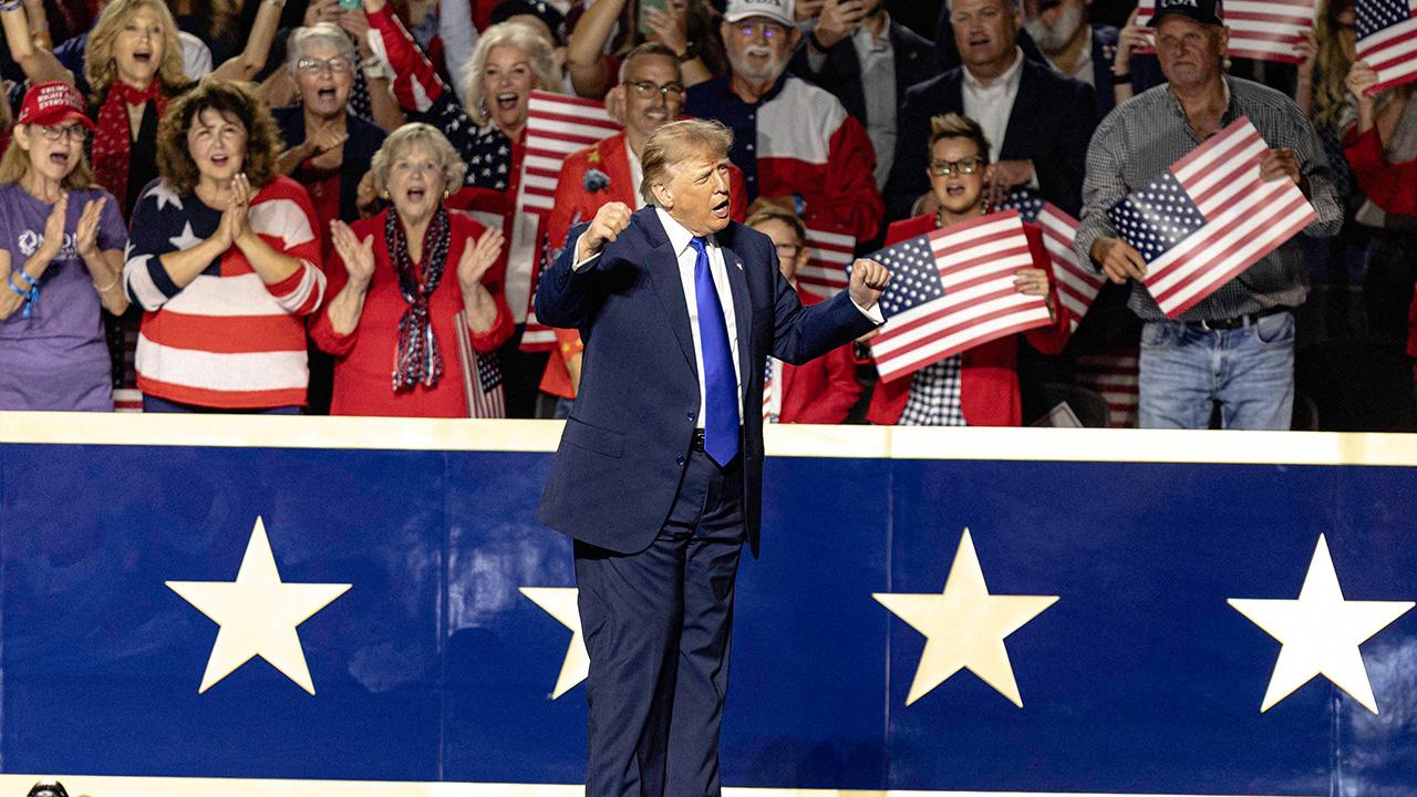 Image of Trump thanked the man who threw the punch.