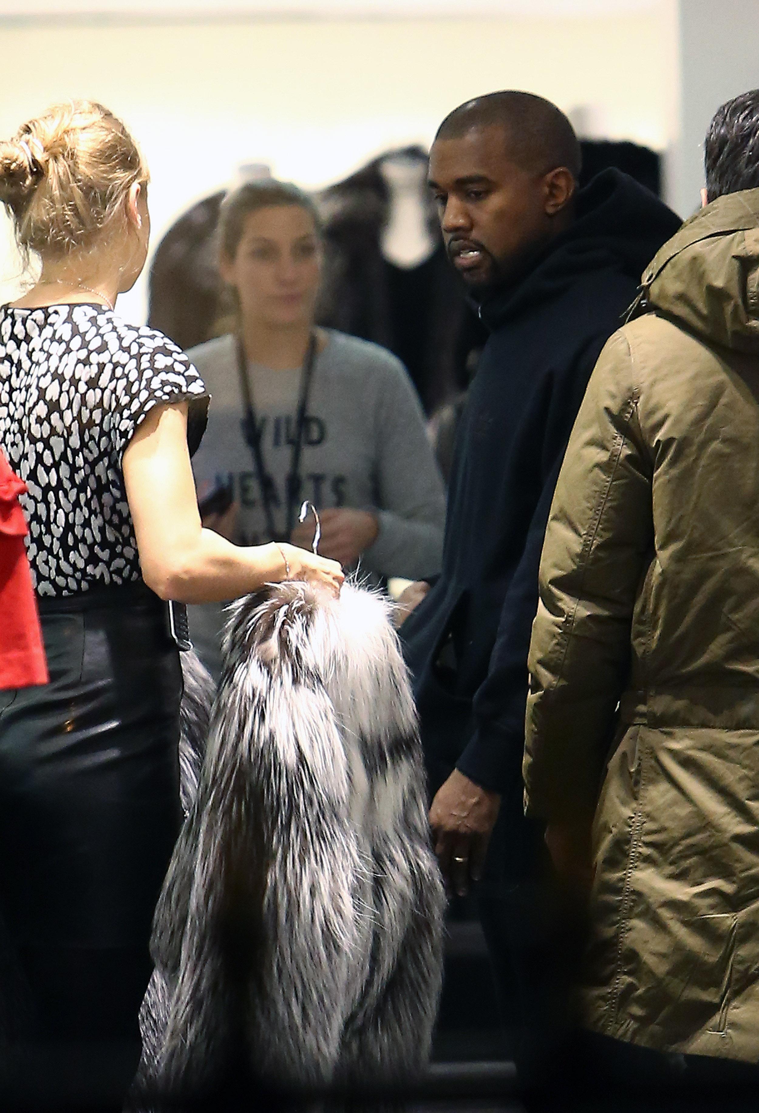 Kanye West Shops For A $7,000 Fur Jacket: Is This Kim Kardashian's