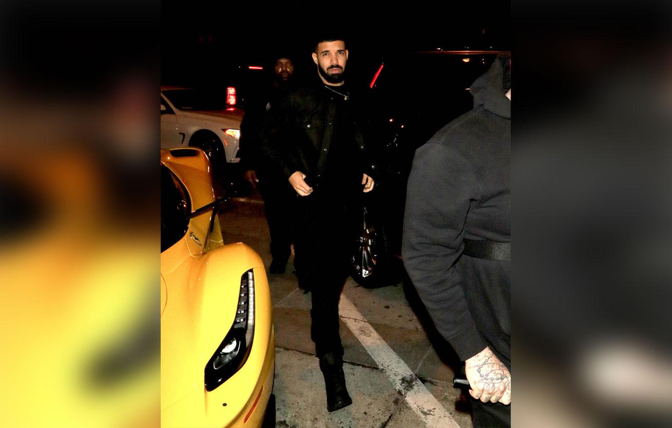 Drake in all black