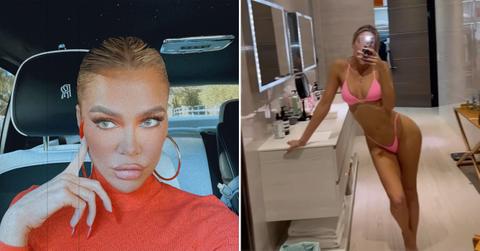 khloe kardashian shares sultry bikini post pp