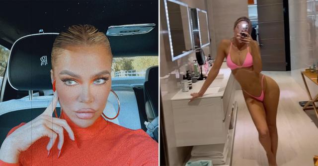 khloe kardashian shares sultry bikini post pp