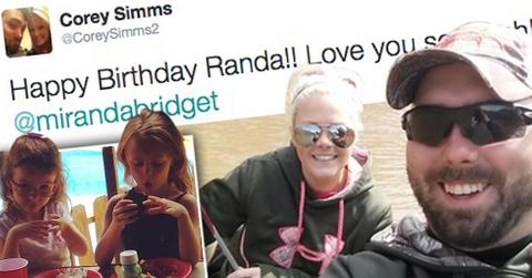 Corey simms wife pregnant birthday tweet