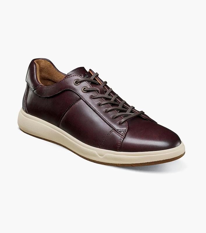 florsheim horween heist lux lace to toe sneaker brown
