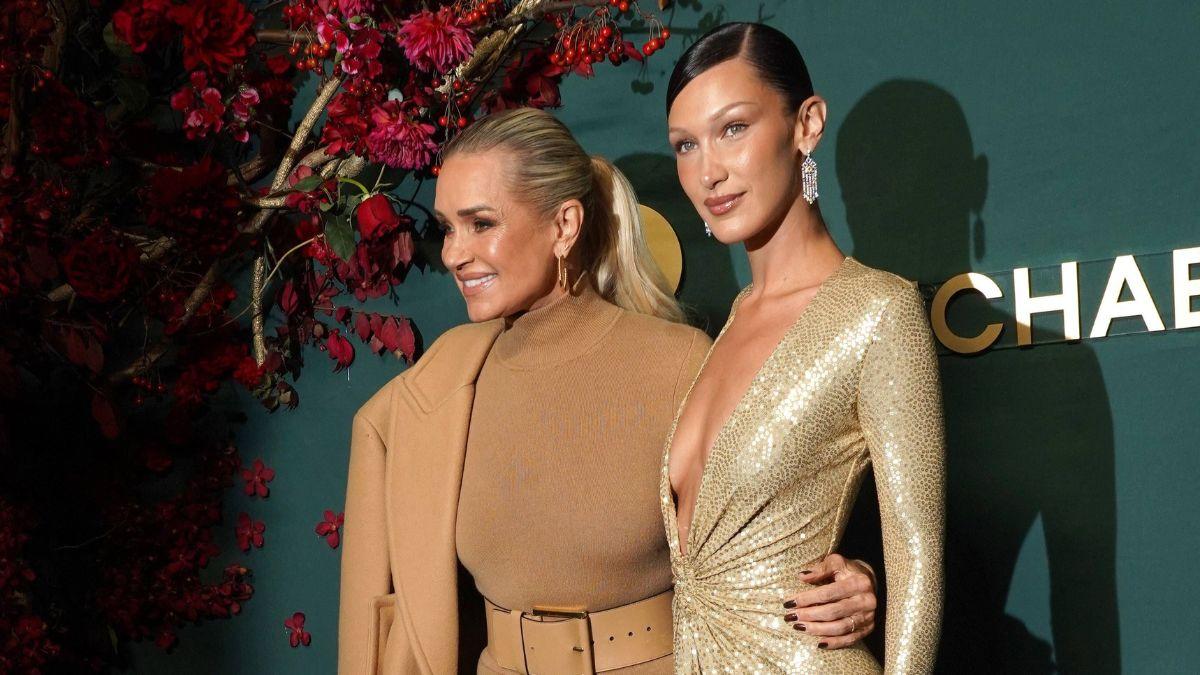 Image of Yolanda Hadid advocated for Lyme disease with kids Bella and Anwar.