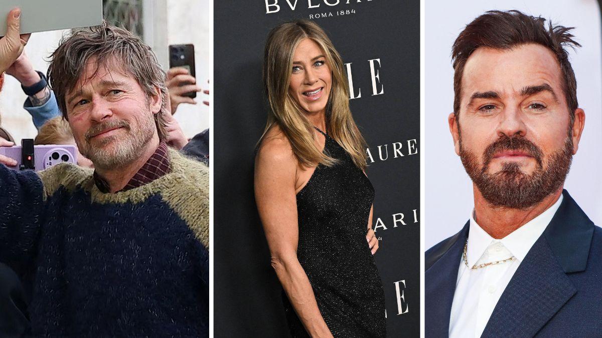Jennifer Aniston, Justin Therous, Brad Pitt