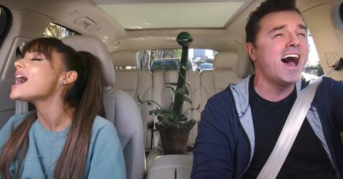 Ariana grande seth mcfarlane carpool karaoke feature