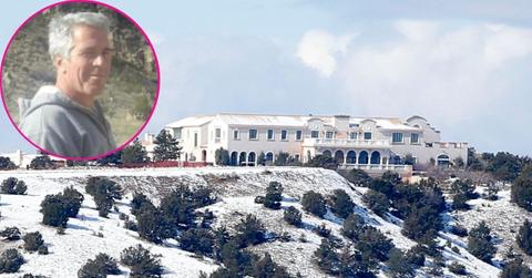 composite photo of jeffrey epstein and his new mexico ranch