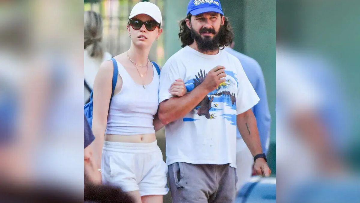 Photo of Shia LaBeouf and Mia Goth first met in 2012.