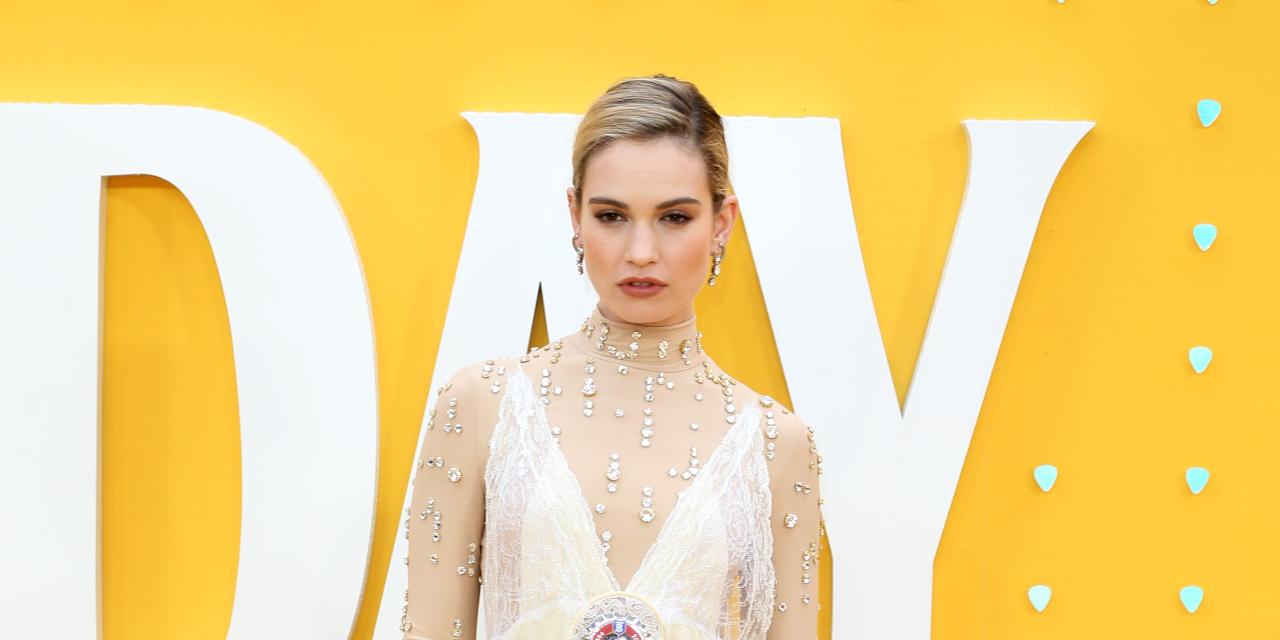 Lily James at the 'Yesterday' UK film premiere in London