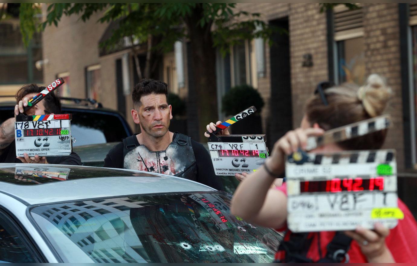 Jon bernthal the punisher set photos 6