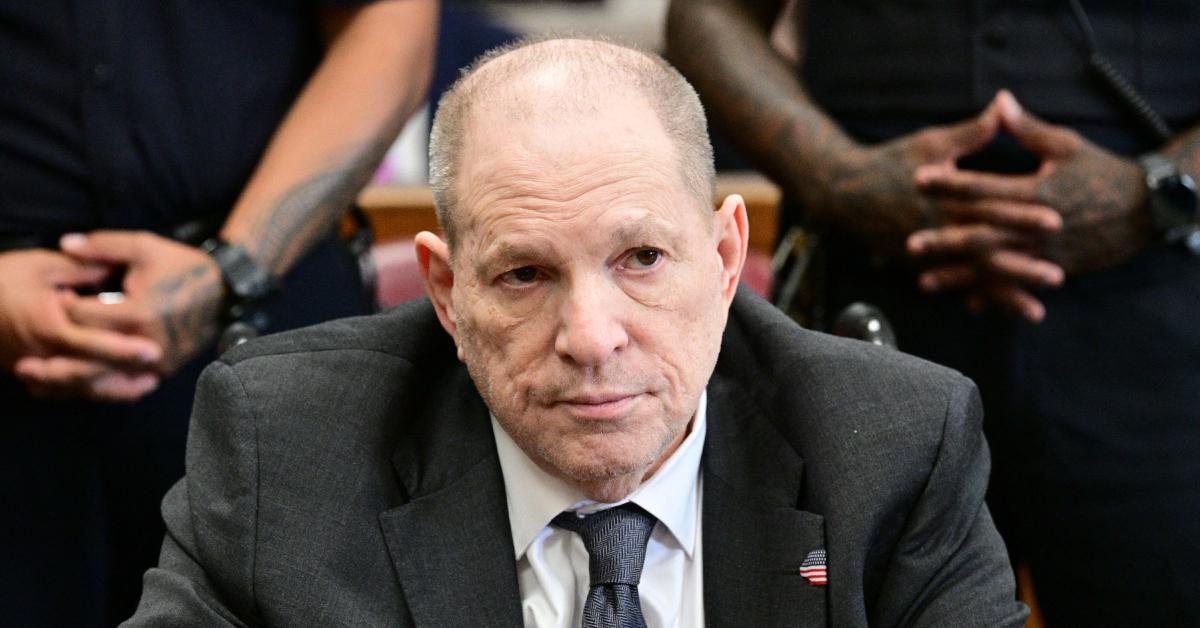 Image of Harvey Weinstein remains in prison after being found guilty of other s-- crimes.