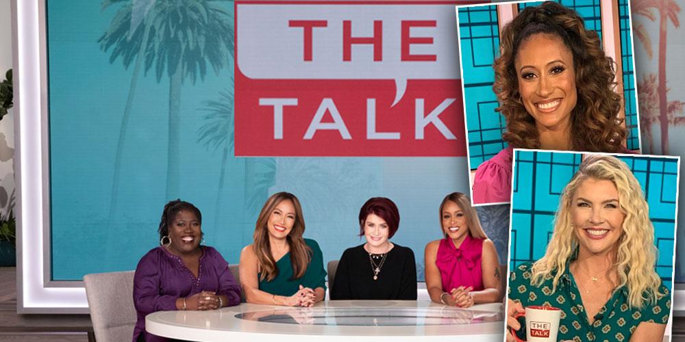 Sheryl Underwood, Carrie Ann Inaba, Sharon Osbourne, Eve, Insets of Elaine Welteroth and Amanda Kloots; 'The Talk' Names [Amanda Kloots] And [Elaine Welteroth] As New Co-Hosts