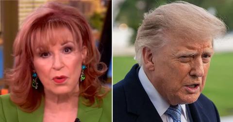 Image of Joy Behar and Donald Trump