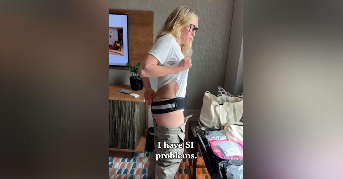 chelsea handler films getting dressed thong wedgie watch