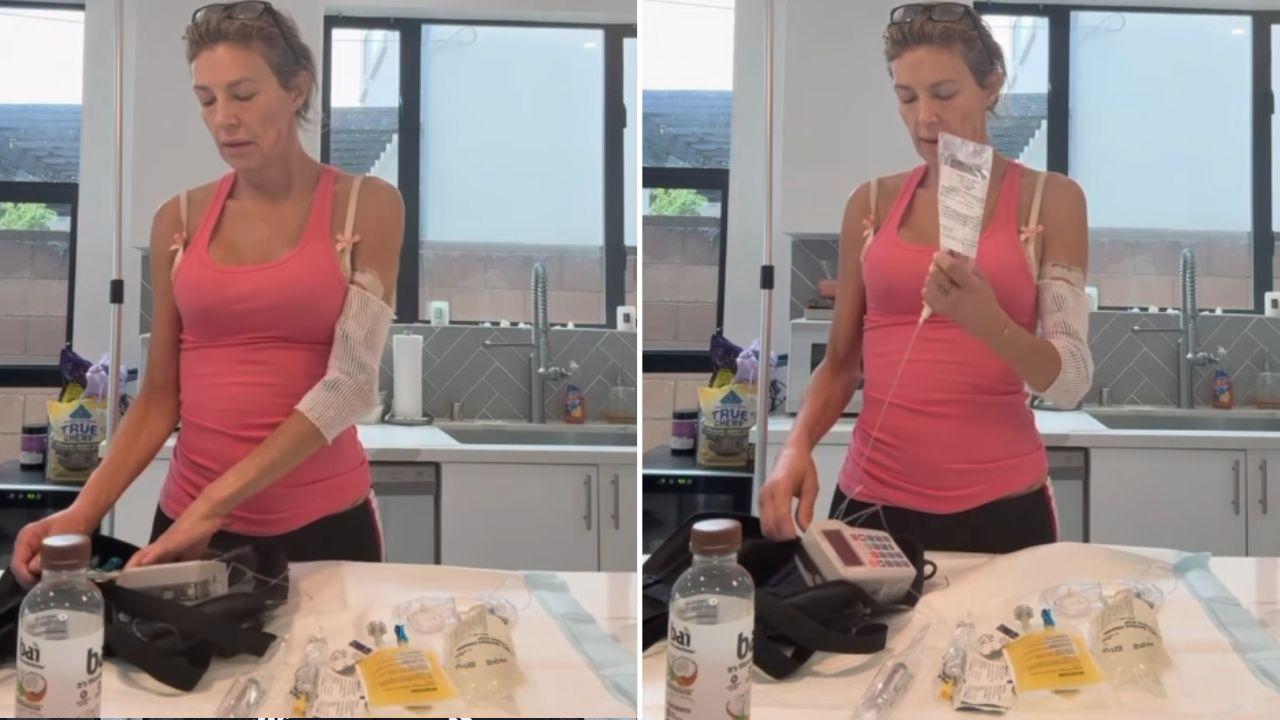 Image of Brandi Glanville discussed the exhaustion she experienced while managing her health.