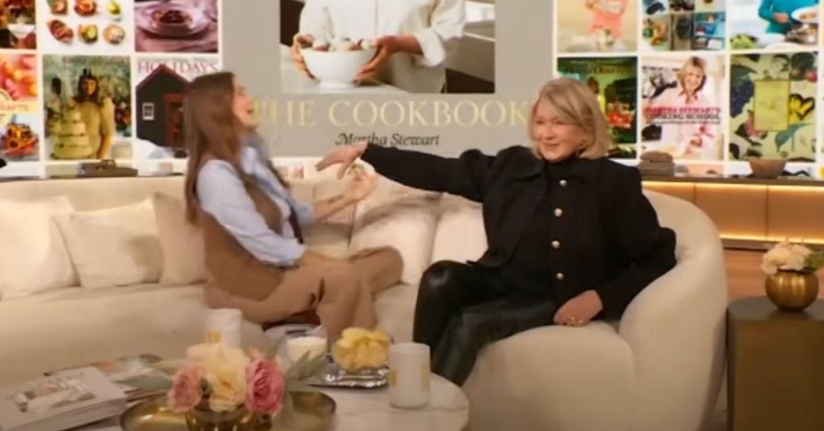 drew barrymore touchy martha stewart show