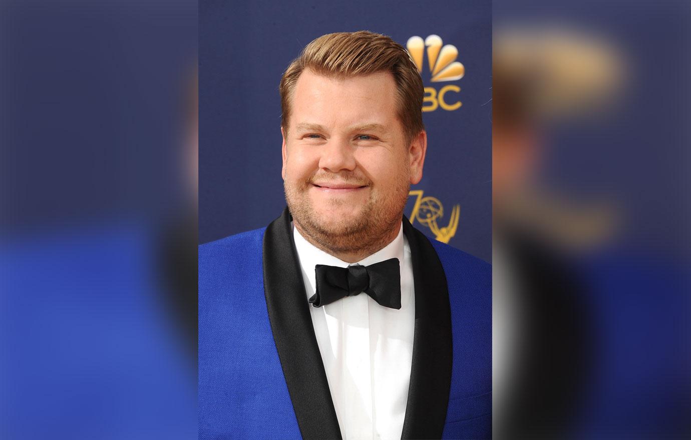 James Corden Wearing Royal Blue Suit