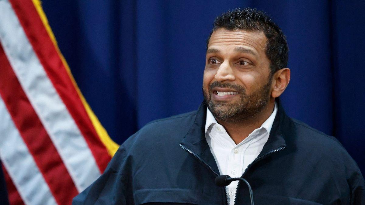 Image of Kash Patel joined the locker room celebration and later faced criticisms. 