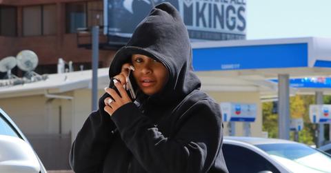 A comfy Blac Chyna treats herself to the nail salon