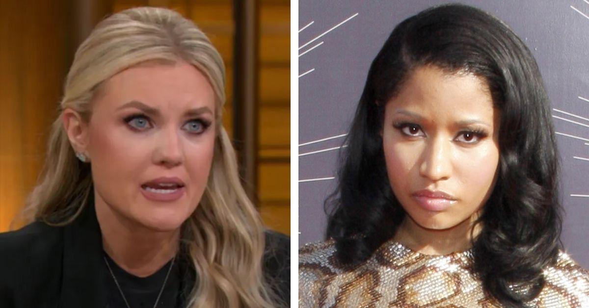 image of Erika Kirk stepped in to make the moment less awkward. 