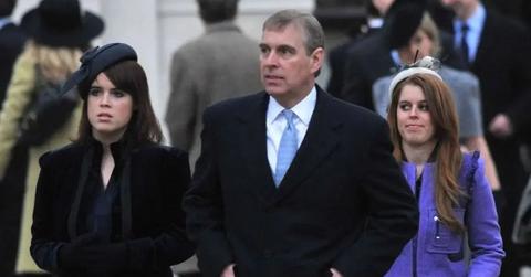Photo of Princesses Beatrice, ex-Prince Andrew and Princess Eugenie