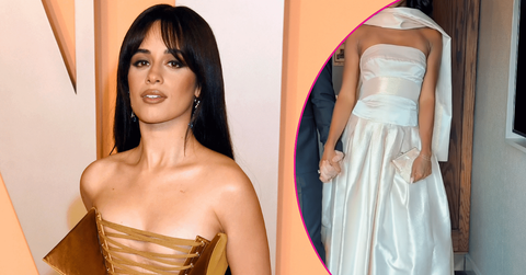 Image of Camila Cabello received heavy backslash for the dress she wore to Taylor Swift's wedding.