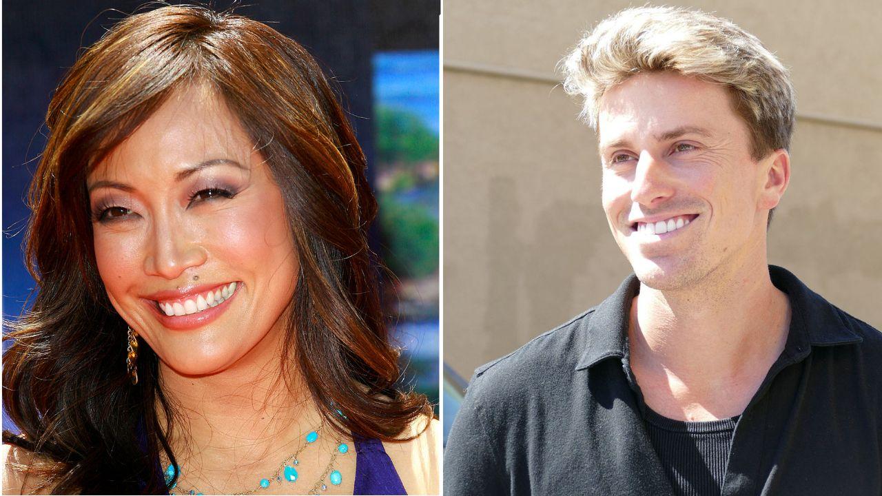 Split image of Carrie Ann Inaba and Jackson Olson